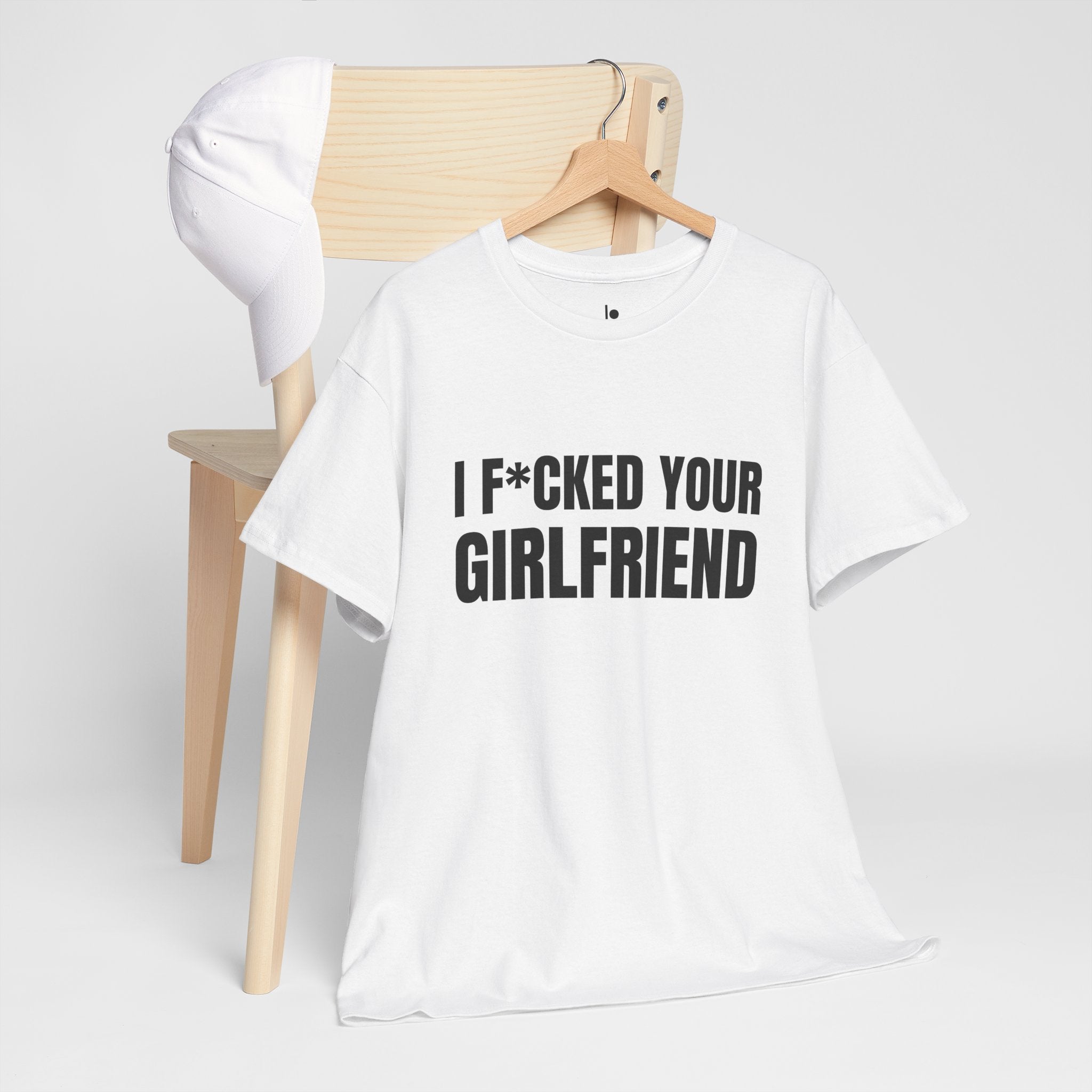 I F*CKED YOUR GIRLFRIEND Humor Unisex Heavy Cotton Tee, Concert Apparel, Party Shirt, Music Lover Gift, Weekend Outfit