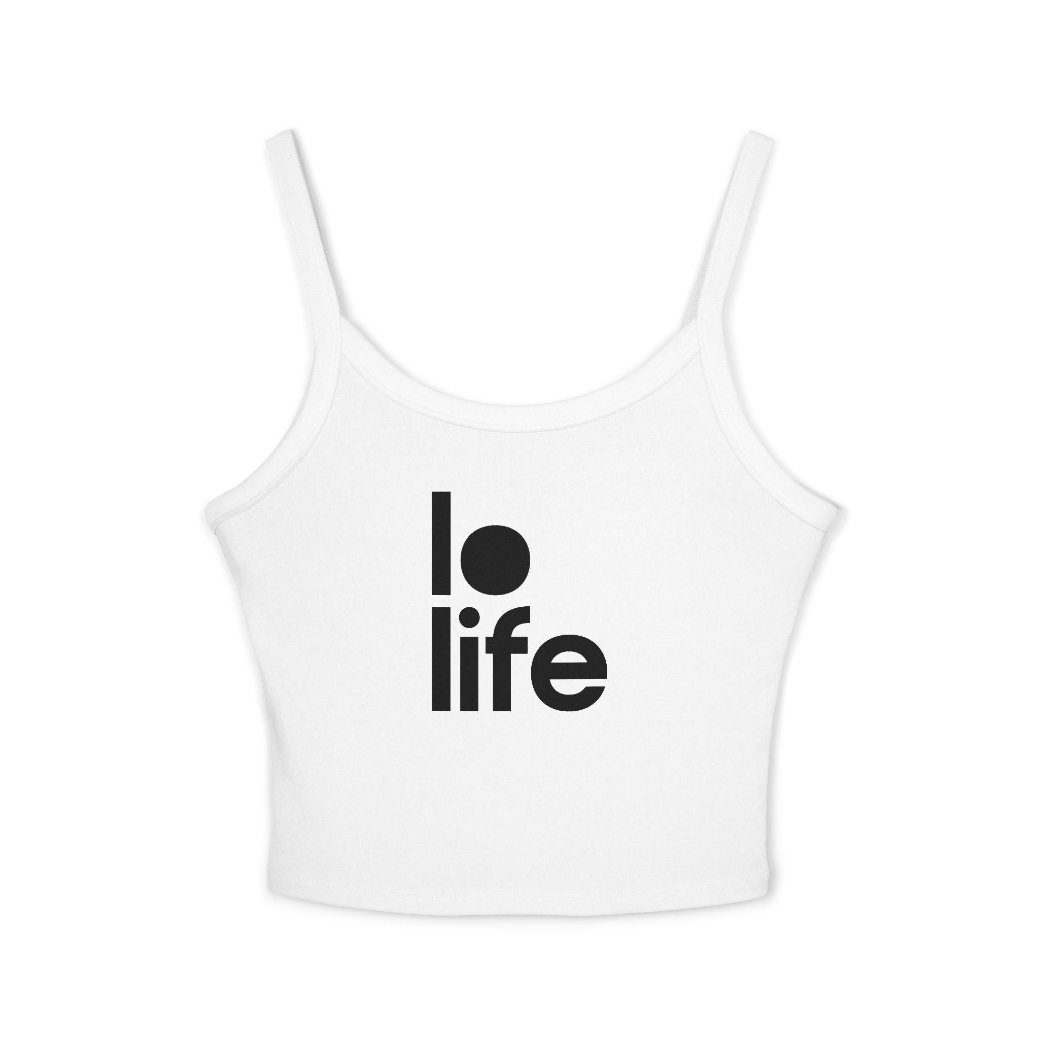 LO LIFE Women's Spaghetti Strap Tank Top | Perfect for Summer Parties, Casual Outings, Festival Wear, Unique Gift, Trendy