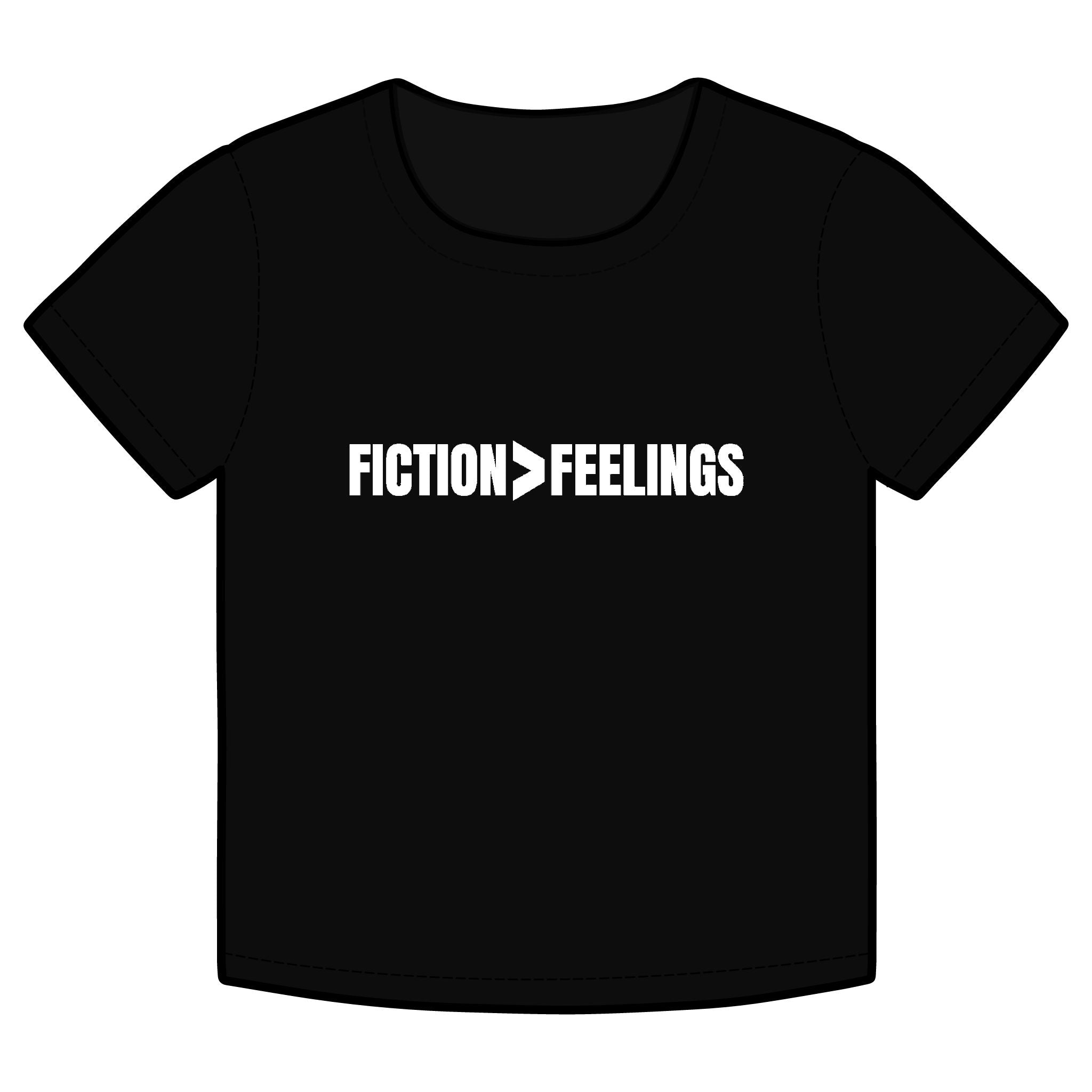 FICTION > FEELINGS Funny Organic Baby Tee – Retro Slogan Shirt, Witty Graphic T-Shirt, Hipster Streetwear