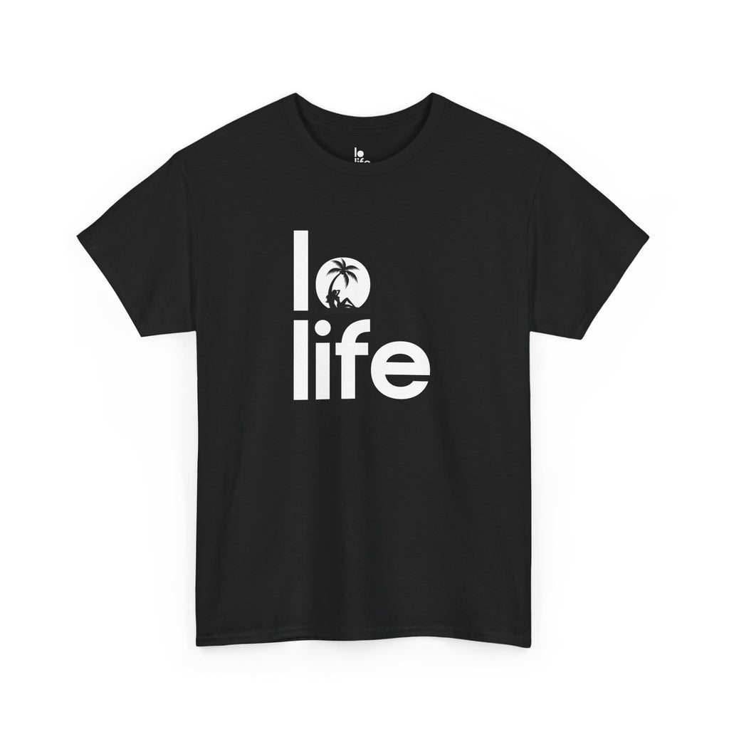 LO LIFE | PALM DREAMS Humor Unisex Heavy Cotton Tee, Concert Apparel, Party Shirt, Music Lover Gift, Weekend Outfit