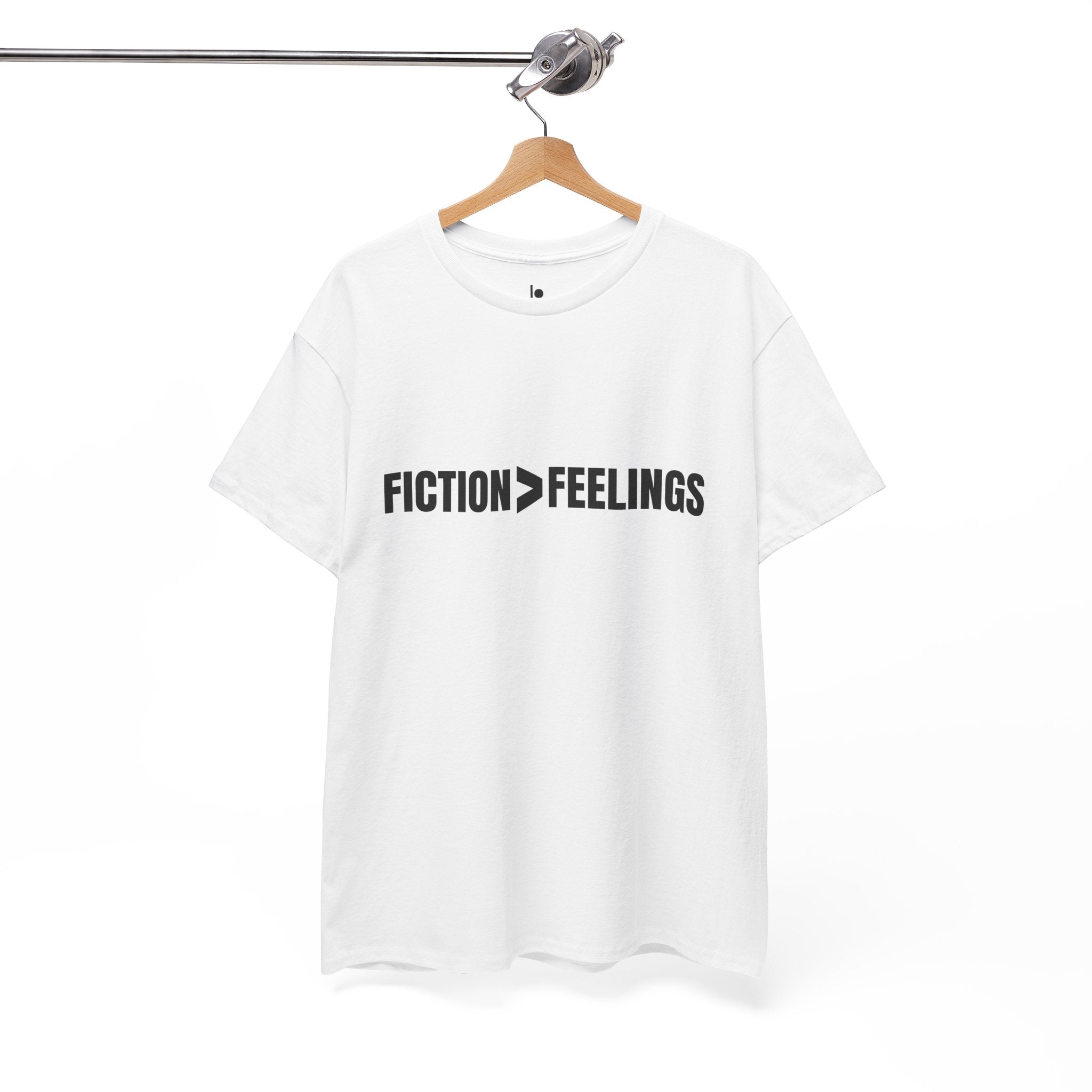 FICTION > FEELINGS Humor Unisex Heavy Cotton Tee, Concert Apparel, Party Shirt, Music Lover Gift, Weekend Outfit