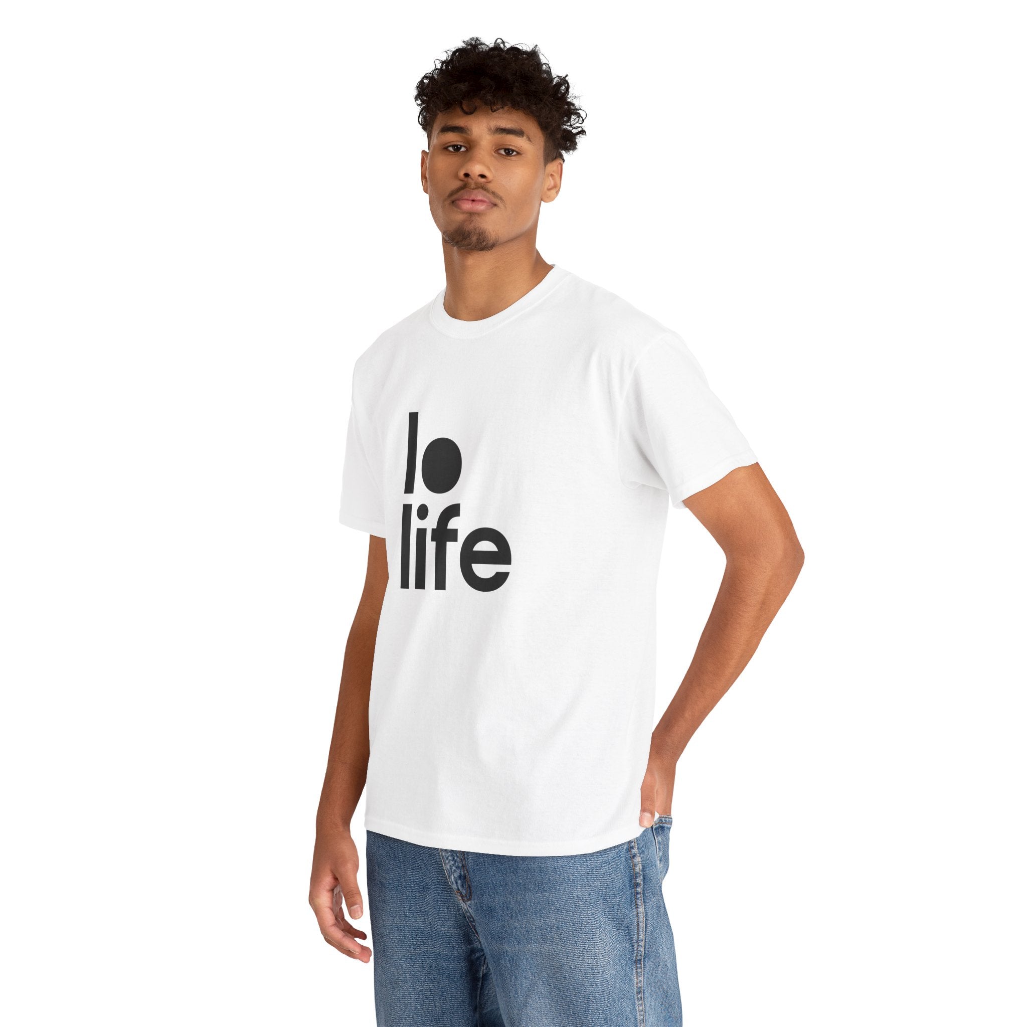 LO LIFE Humor Unisex Heavy Cotton Tee, Concert Apparel, Party Shirt, Music Lover Gift, Weekend Outfit