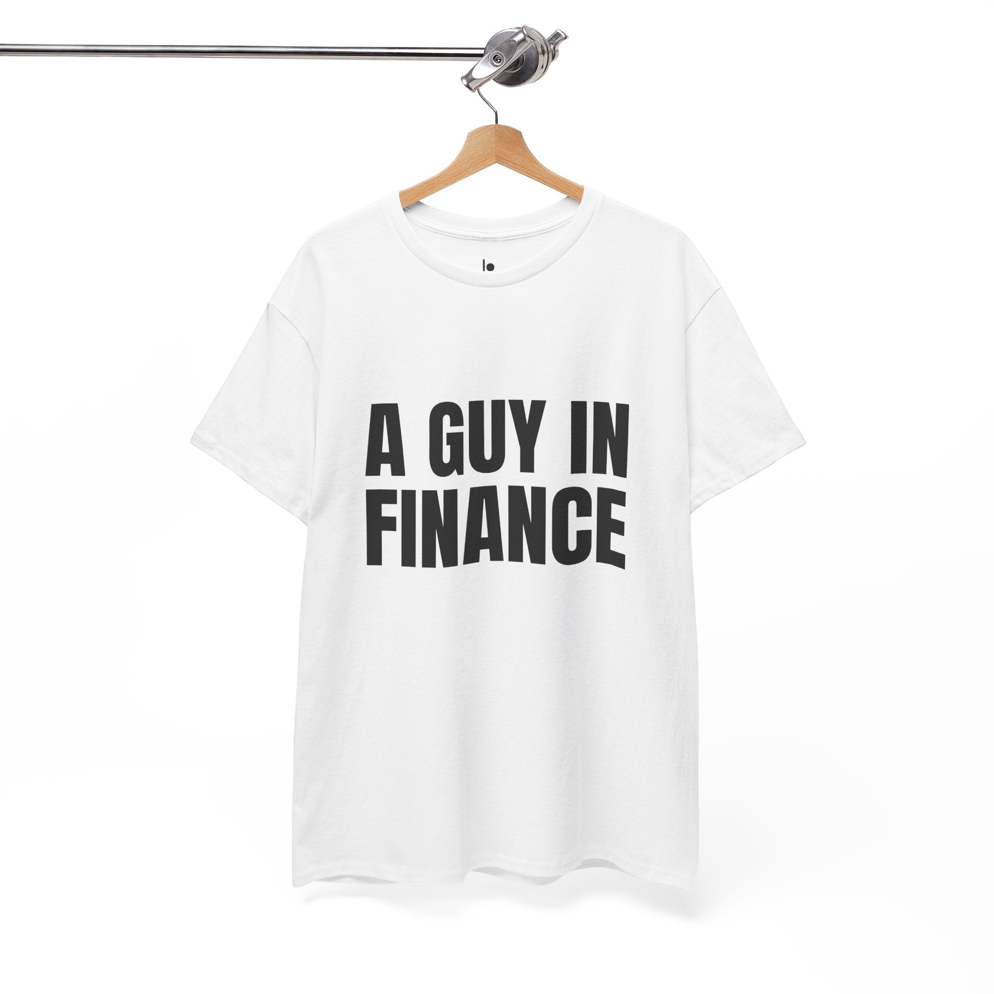 A GUY IN FINANCE Humor Unisex Heavy Cotton Tee, Concert Apparel, Party Shirt, Music Lover Gift, Weekend Outfit