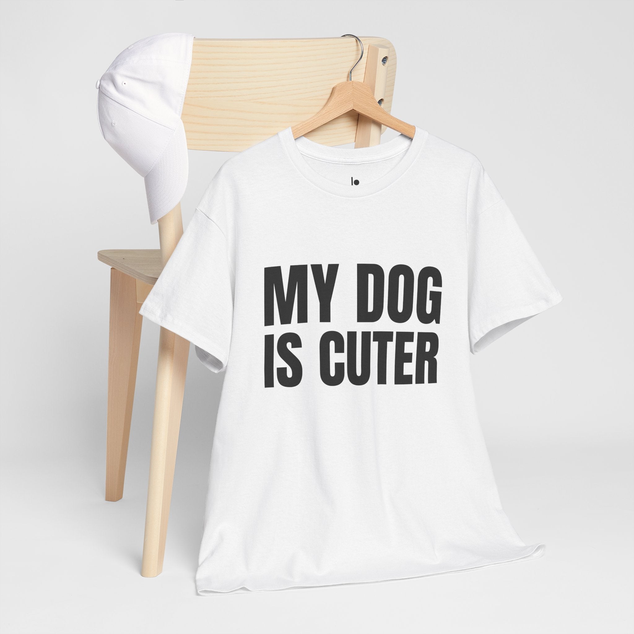 MY DOG IS CUTER Humor Unisex Heavy Cotton Tee, Concert Apparel, Party Shirt, Music Lover Gift, Weekend Outfit