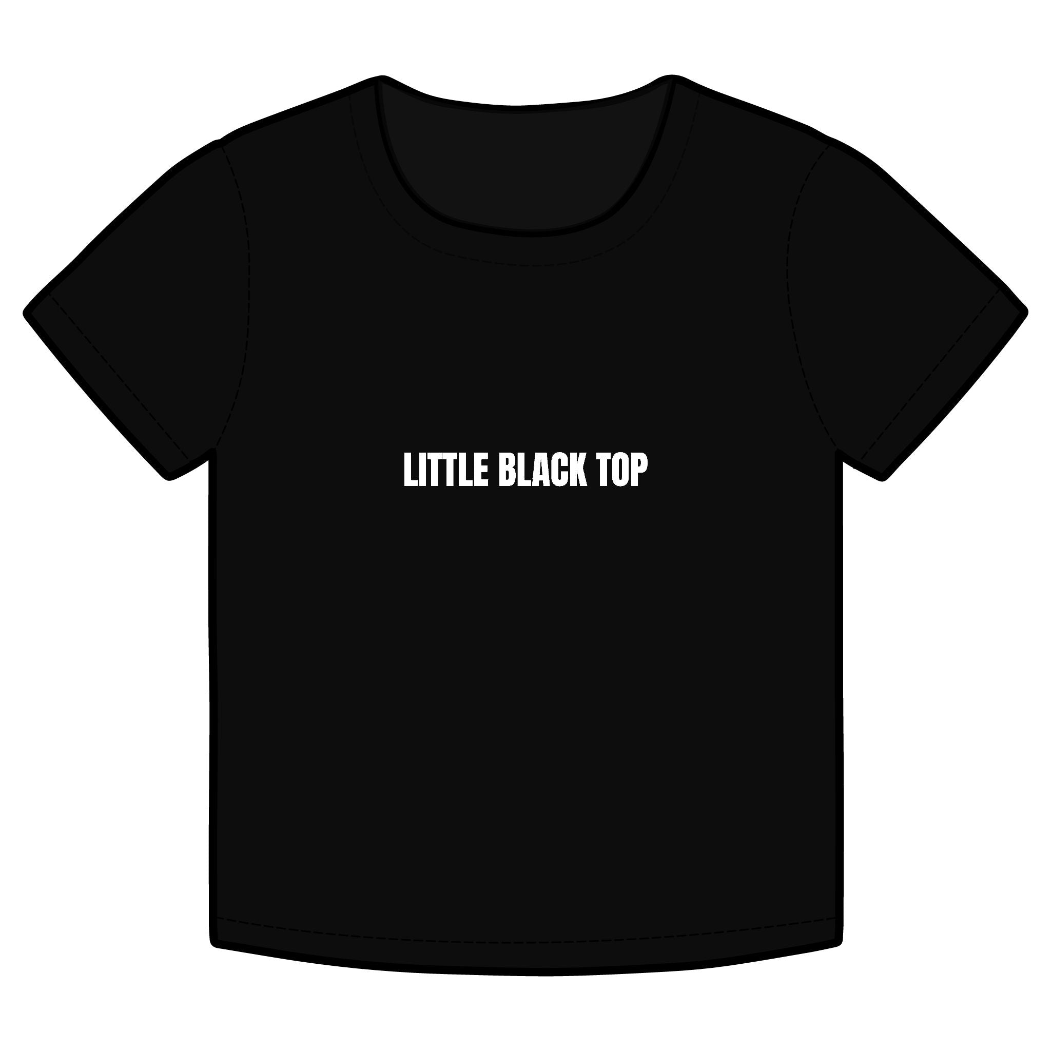 LITTLE BLACK TOP Funny Organic Baby Tee – Retro Slogan Shirt, Witty Graphic T-Shirt, Hipster Streetwear