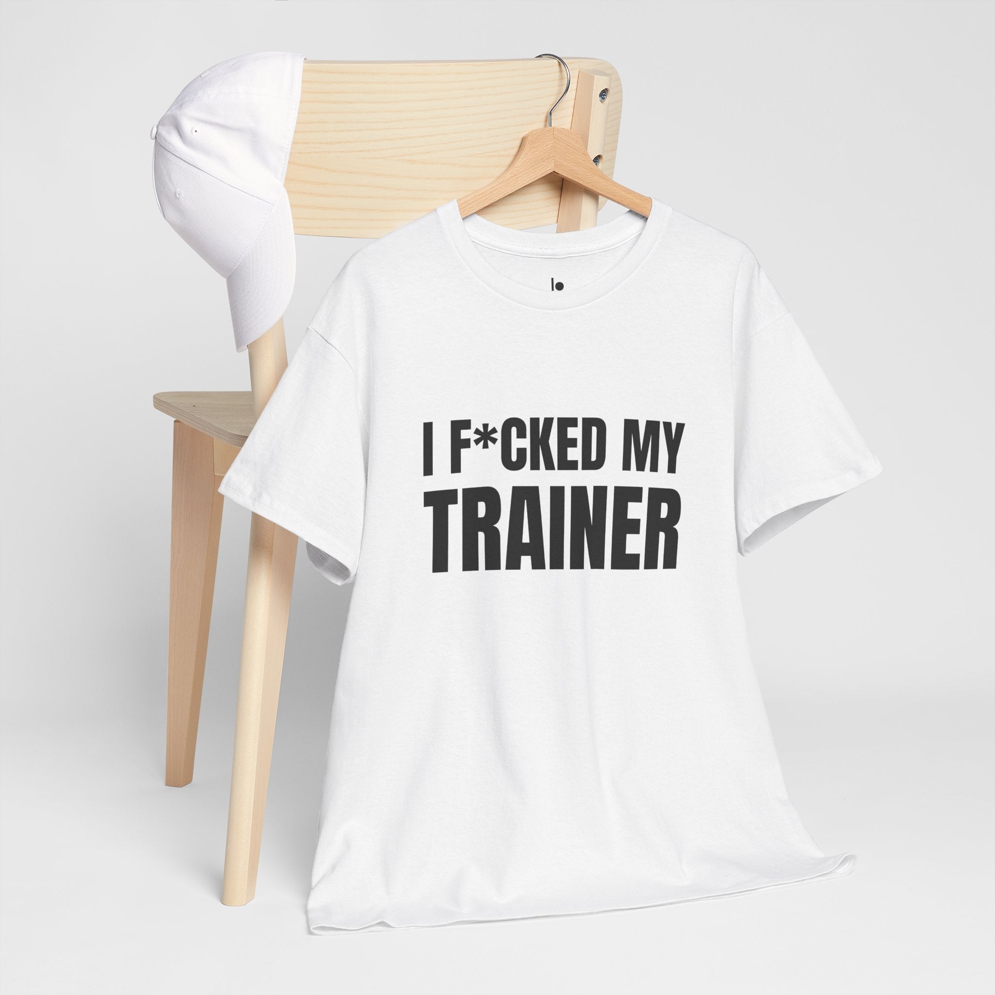 I F*CKED MY TRAINER Humor Unisex Heavy Cotton Tee, Concert Apparel, Party Shirt, Music Lover Gift, Weekend Outfit