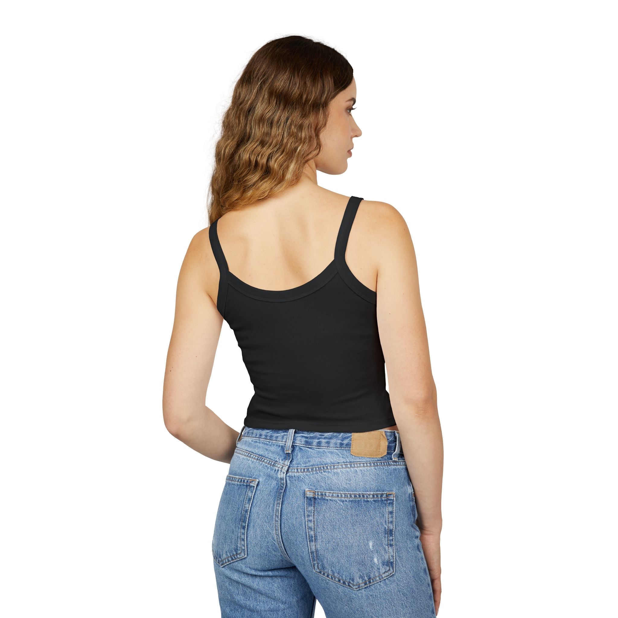 LITTLE BLACK TOP Women's Spaghetti Strap Tank Top | Perfect for Summer Parties, Casual Outings, Festival Wear, Unique Gift, Trendy