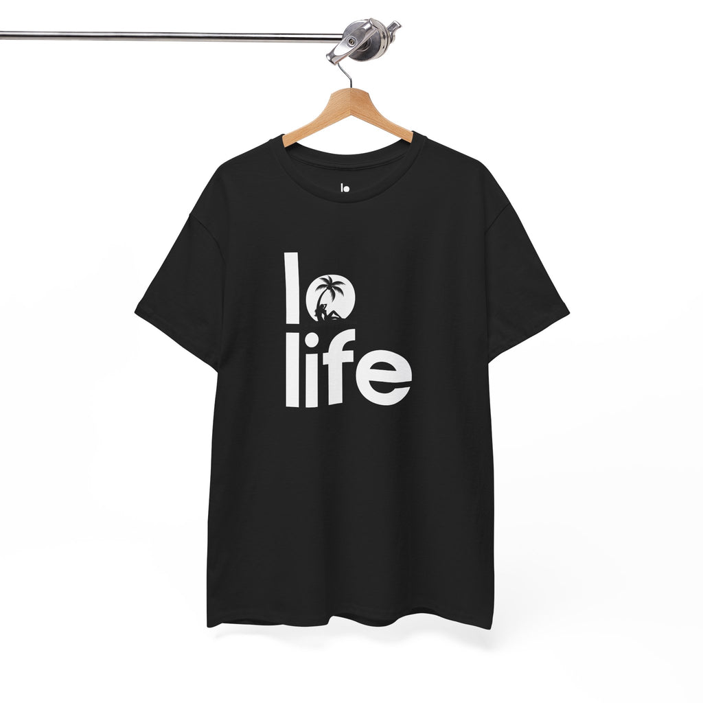 LO LIFE | PALM DREAMS Humor Unisex Heavy Cotton Tee, Concert Apparel, Party Shirt, Music Lover Gift, Weekend Outfit