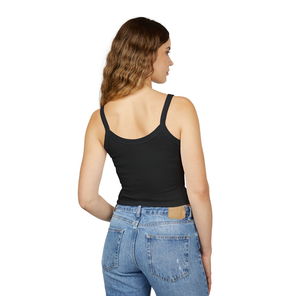 LO LIFE | DUBAI SKYLINE Women's Spaghetti Strap Tank Top | Perfect for Summer Parties, Casual Outings, Festival Wear, Unique Gift, Trendy