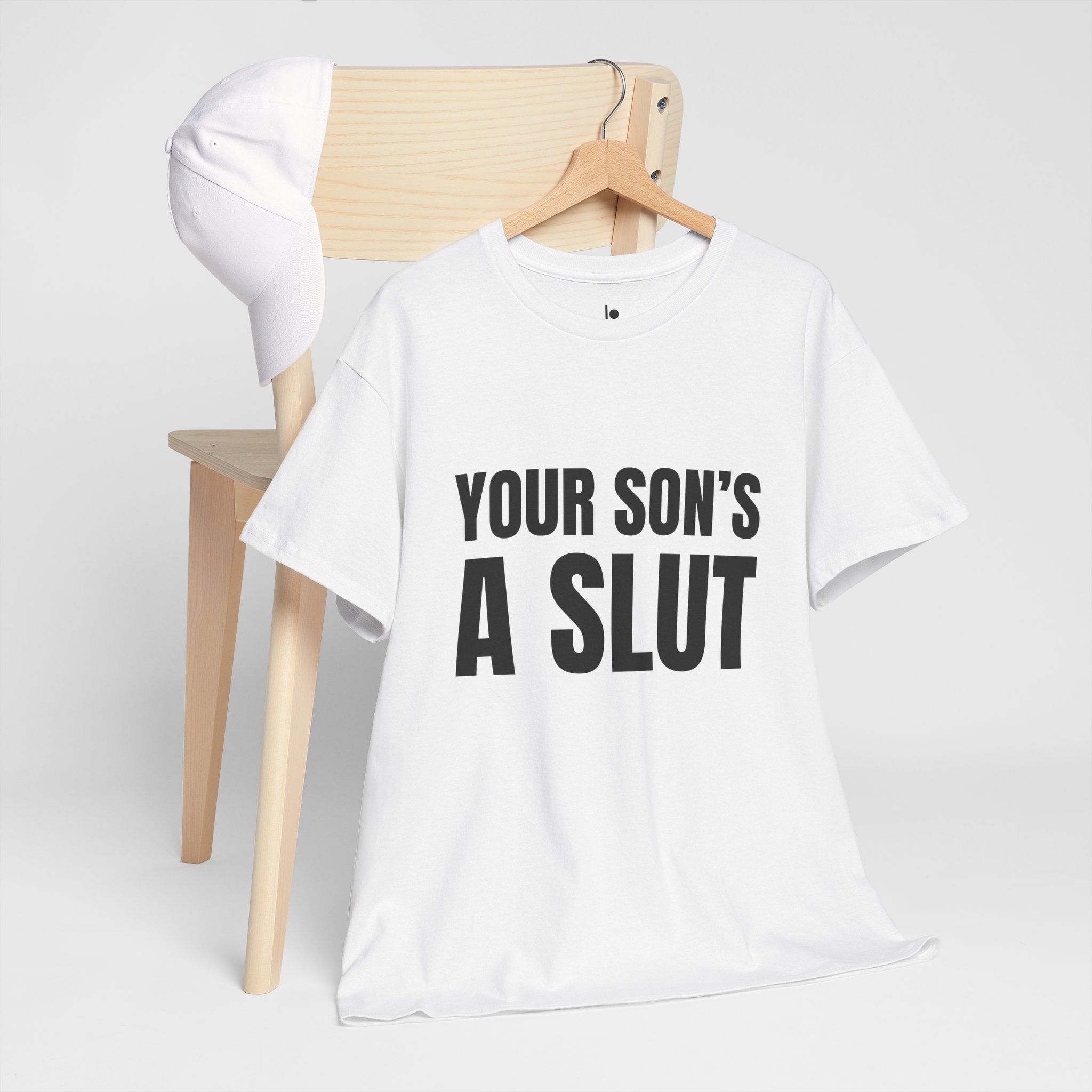 YOUR SON'S A SLUT Humor Unisex Heavy Cotton Tee, Concert Apparel, Party Shirt, Music Lover Gift, Weekend Outfit