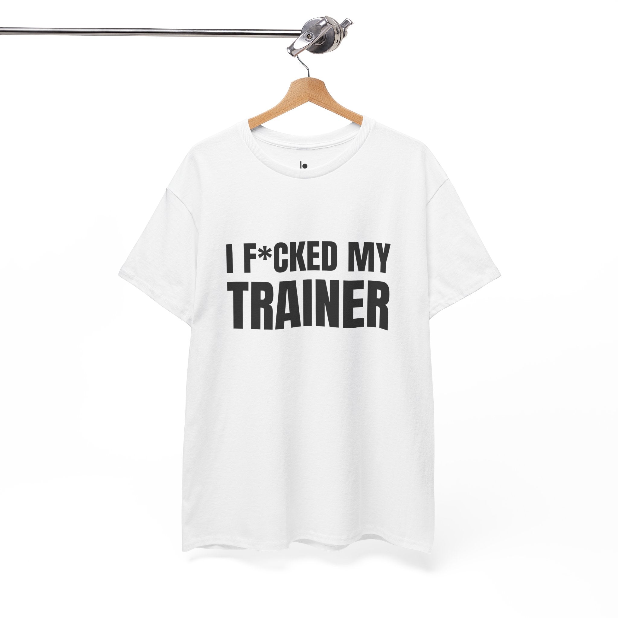 I F*CKED MY TRAINER Humor Unisex Heavy Cotton Tee, Concert Apparel, Party Shirt, Music Lover Gift, Weekend Outfit
