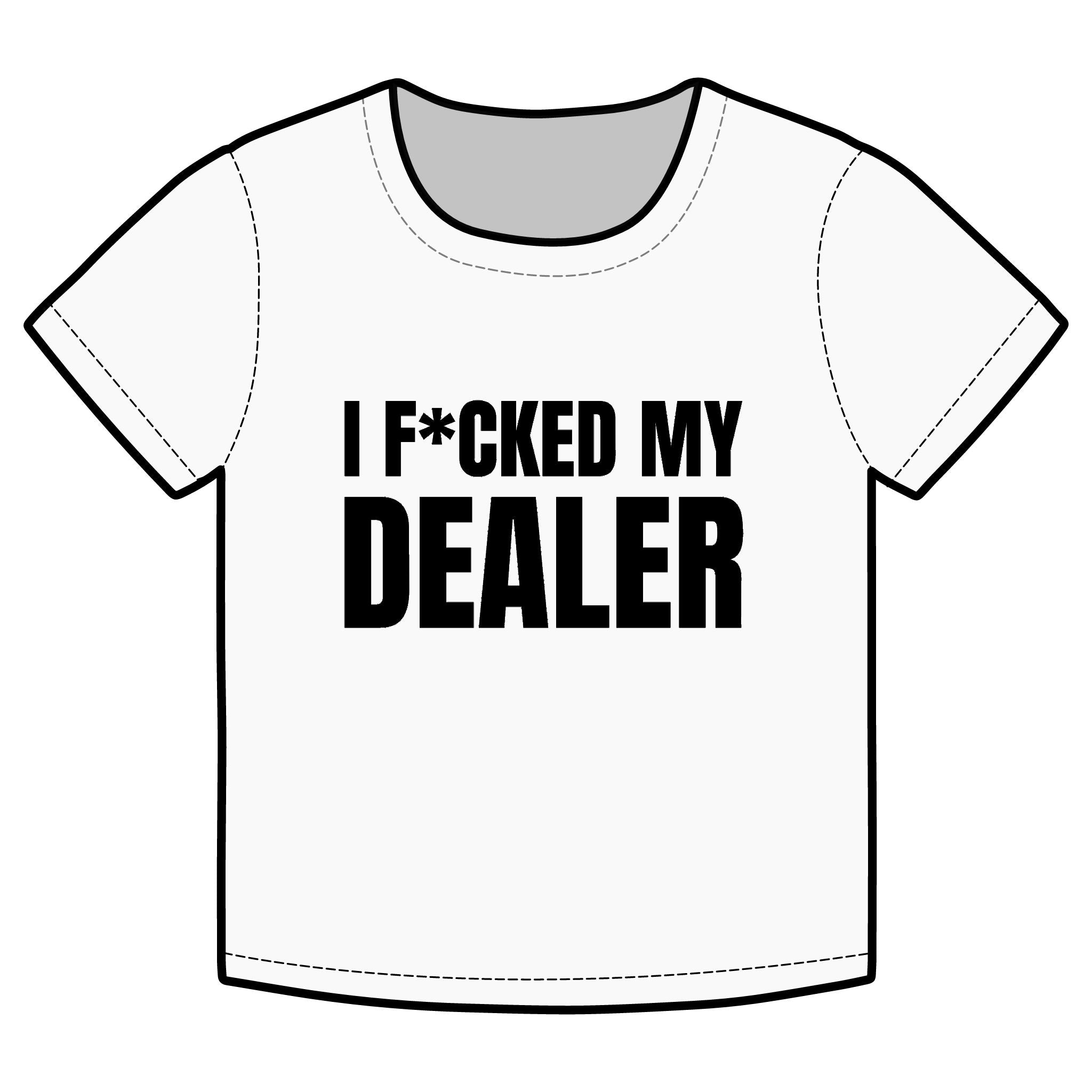 I F*CKED MY DEALER Funny Organic Baby Tee – Retro Slogan Shirt, Witty Graphic T-Shirt, Hipster Streetwear