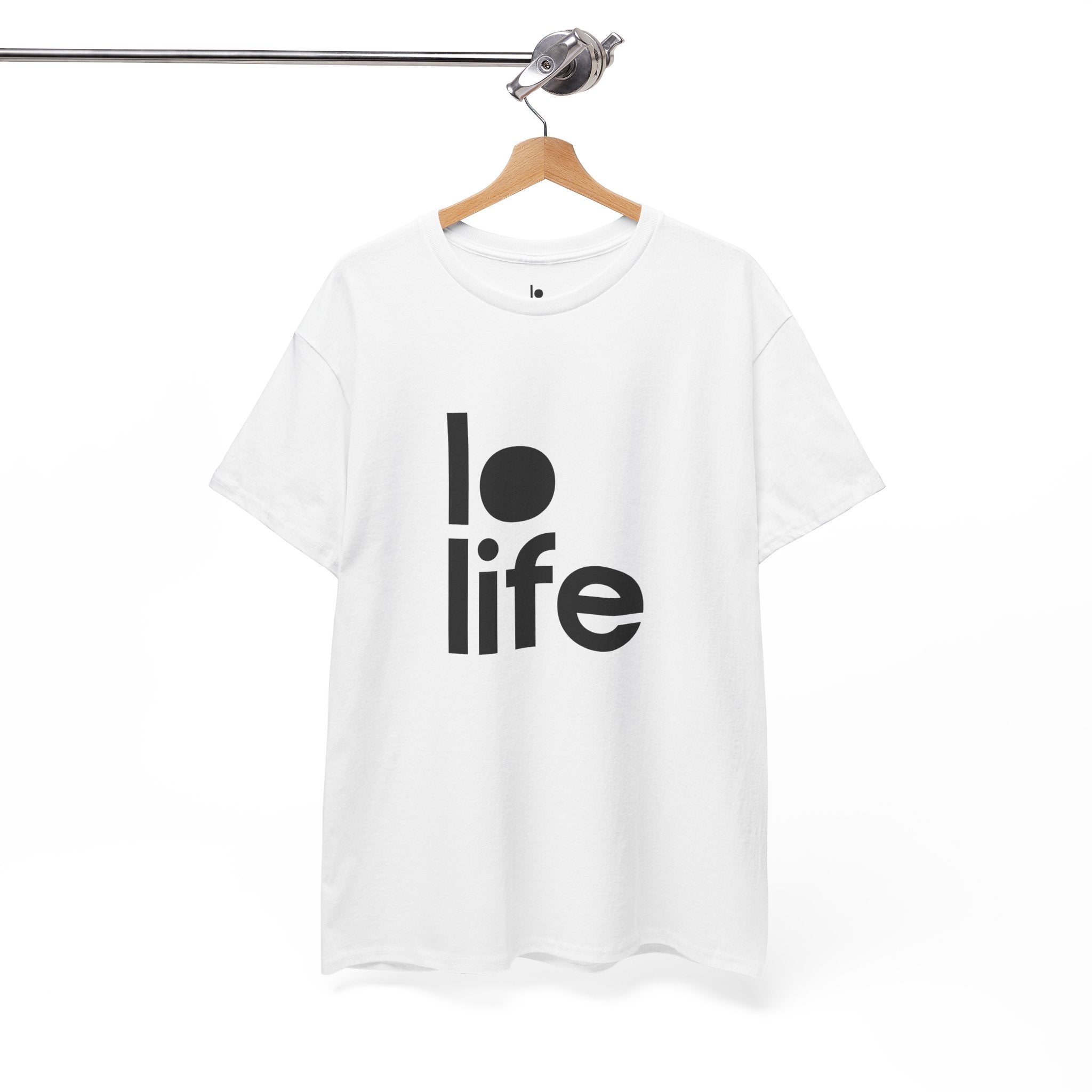 LO LIFE Humor Unisex Heavy Cotton Tee, Concert Apparel, Party Shirt, Music Lover Gift, Weekend Outfit
