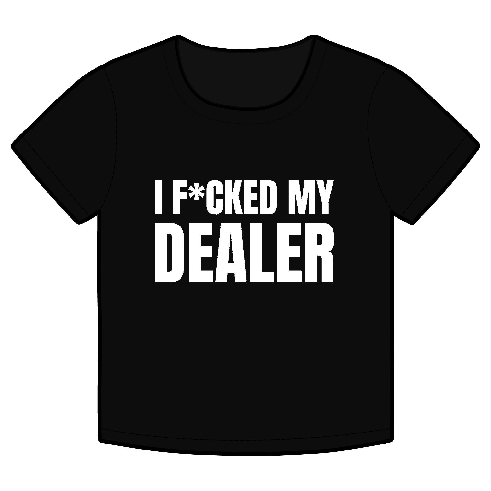 I F*CKED MY DEALER Funny Organic Baby Tee – Retro Slogan Shirt, Witty Graphic T-Shirt, Hipster Streetwear