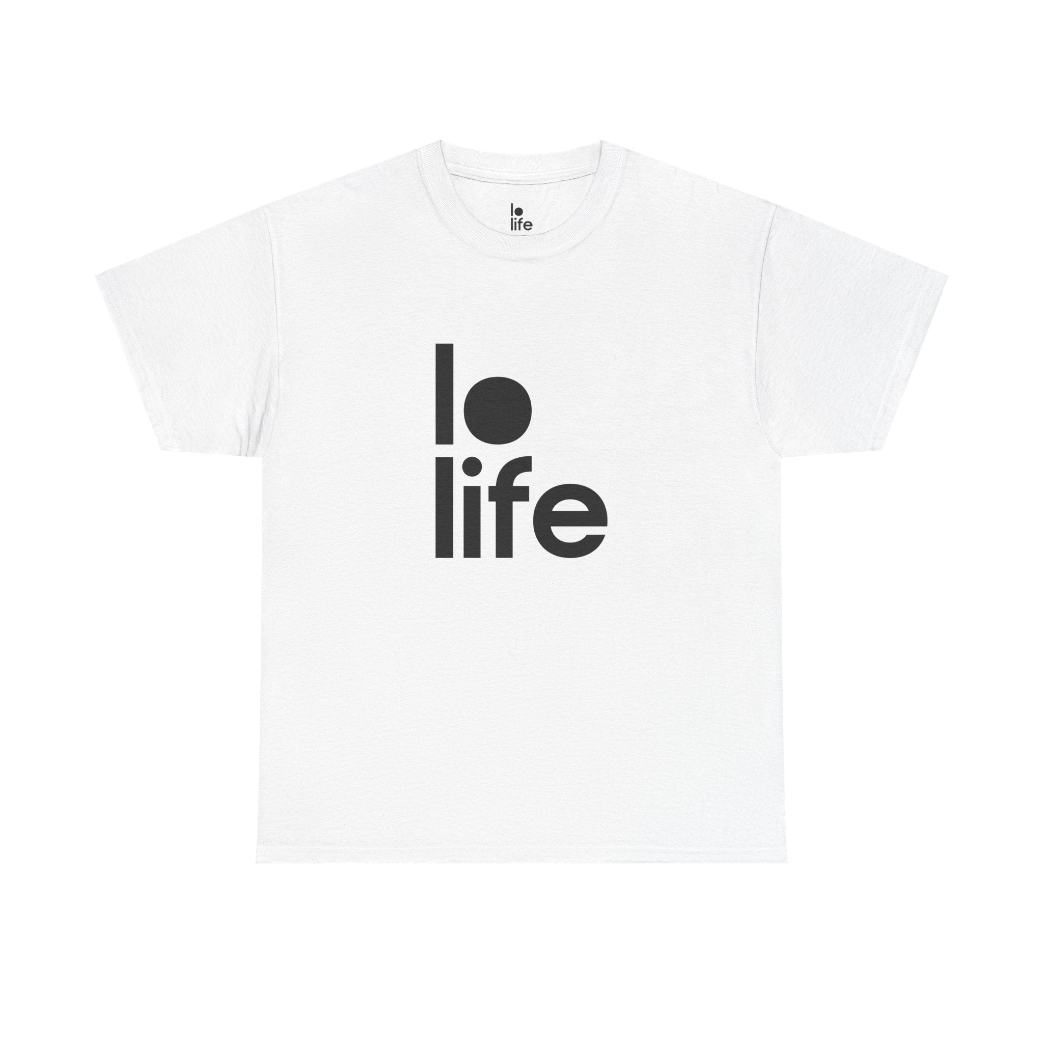 LO LIFE Humor Unisex Heavy Cotton Tee, Concert Apparel, Party Shirt, Music Lover Gift, Weekend Outfit