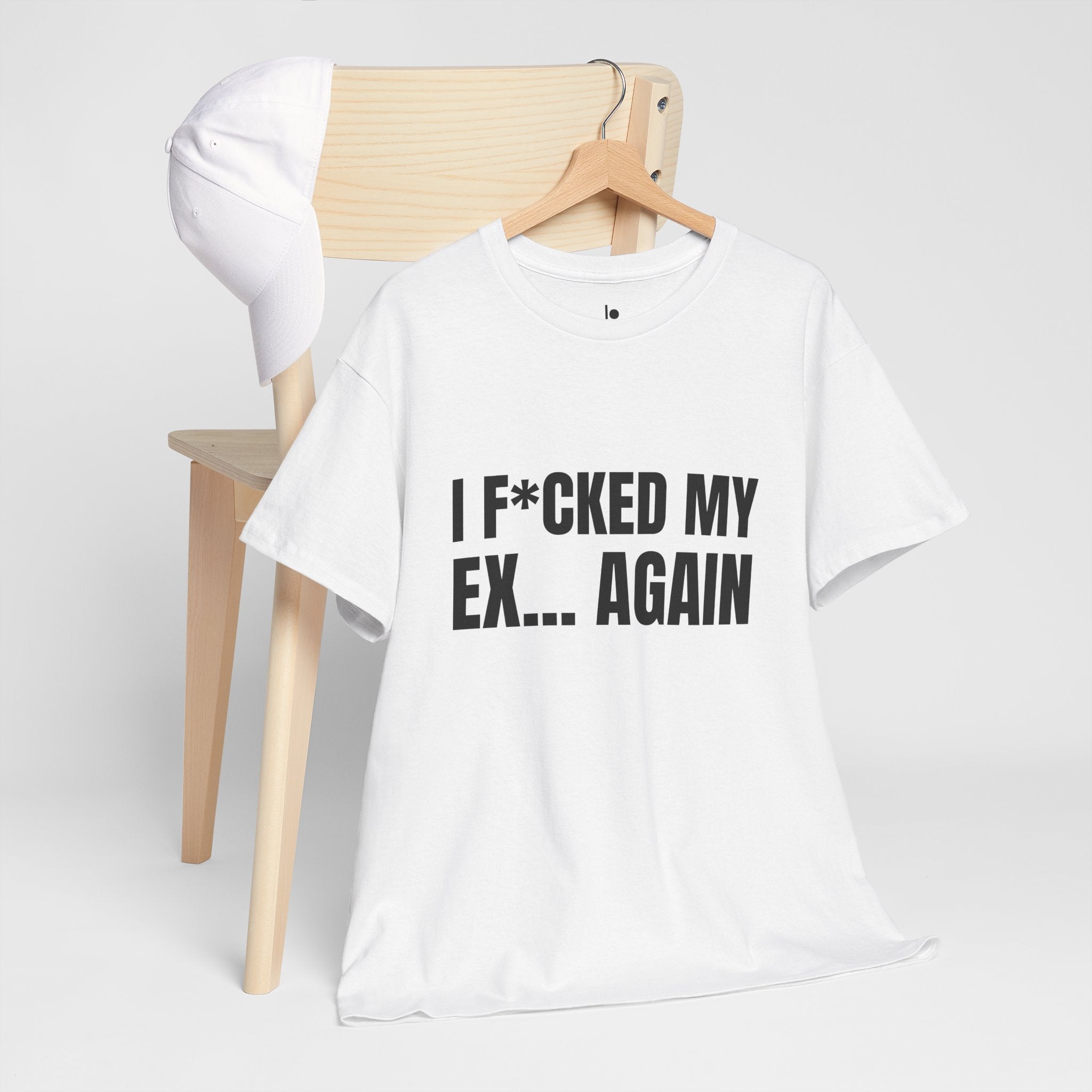 I F*CKED MY EX... AGAIN Humor Unisex Heavy Cotton Tee, Concert Apparel, Party Shirt, Music Lover Gift, Weekend Outfit