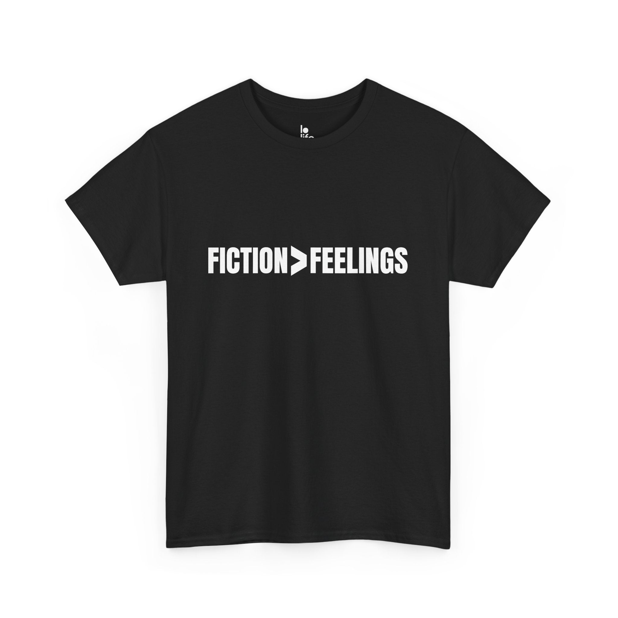 FICTION > FEELINGS Humor Unisex Heavy Cotton Tee, Concert Apparel, Party Shirt, Music Lover Gift, Weekend Outfit