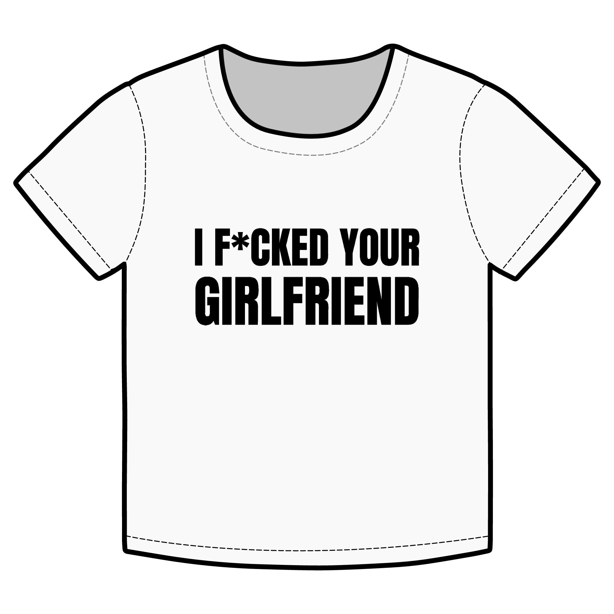 I F*CKED YOUR GIRLFRIEND Funny Organic Baby Tee – Retro Slogan Shirt, Witty Graphic T-Shirt, Hipster Streetwear