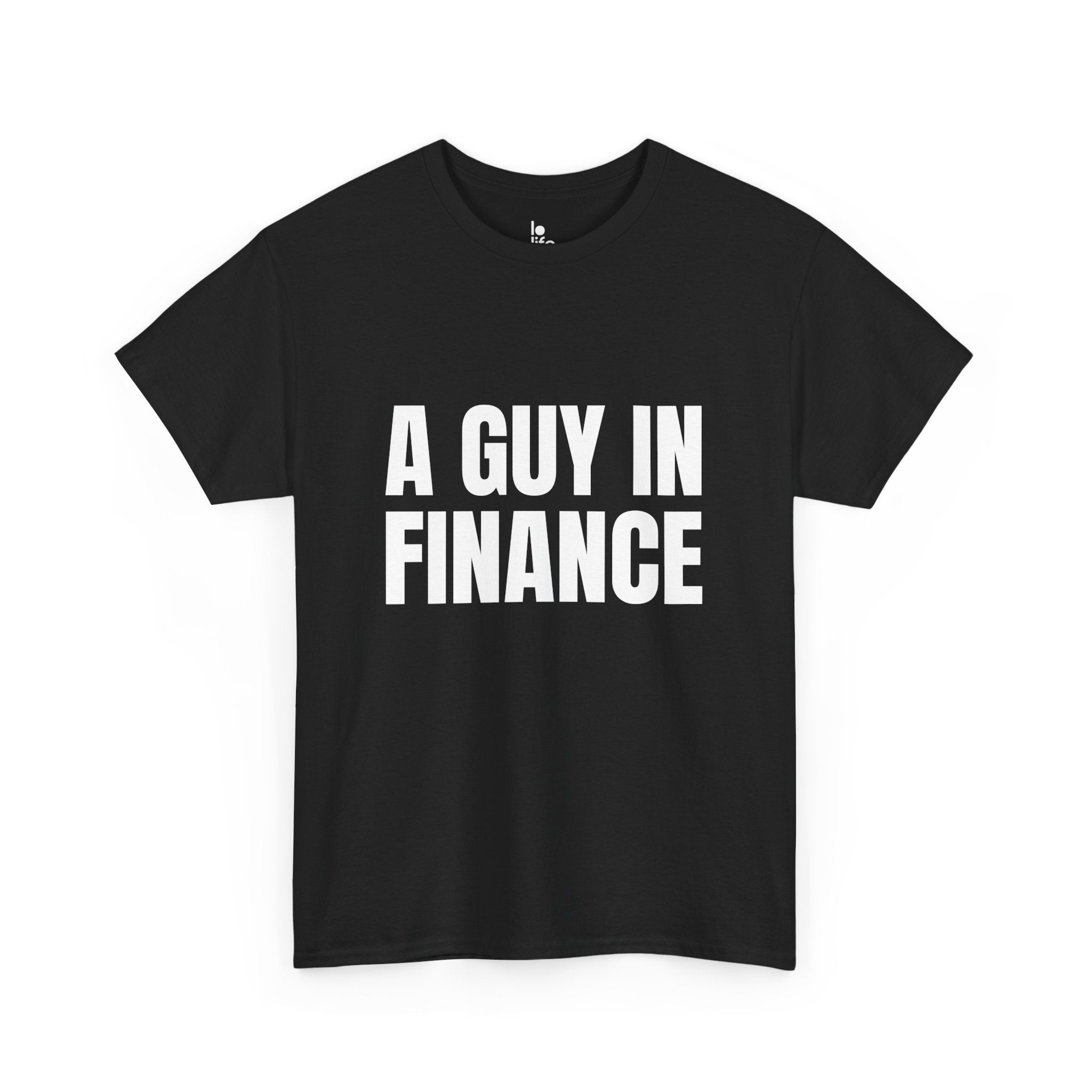 A GUY IN FINANCE Humor Unisex Heavy Cotton Tee, Concert Apparel, Party Shirt, Music Lover Gift, Weekend Outfit